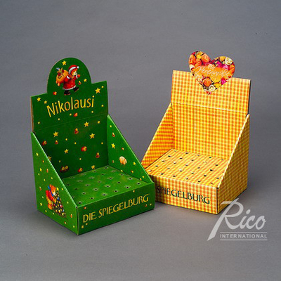 kwaliteit  Customizable Highly Visible Brown 1/4 Pallet Market Boxes For Branding fabriek